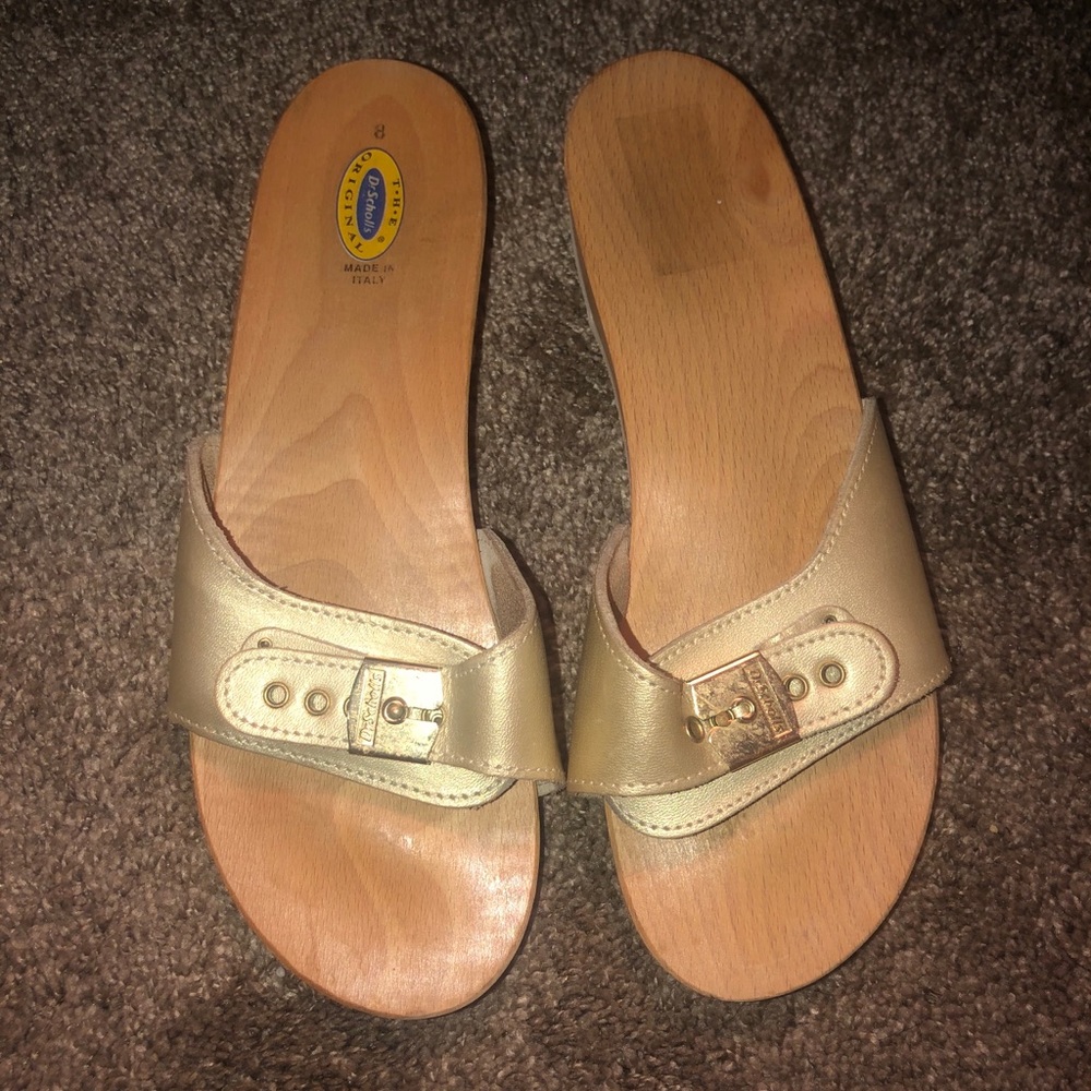 Dr. Scholl's Gold Sandals